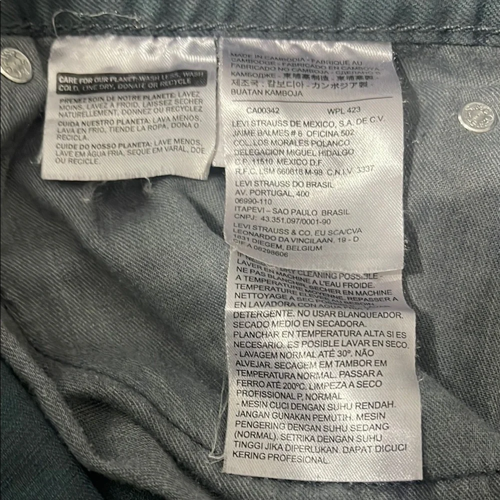Levi's Green Straight Jeans Timeless Style